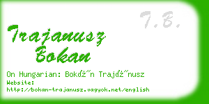 trajanusz bokan business card